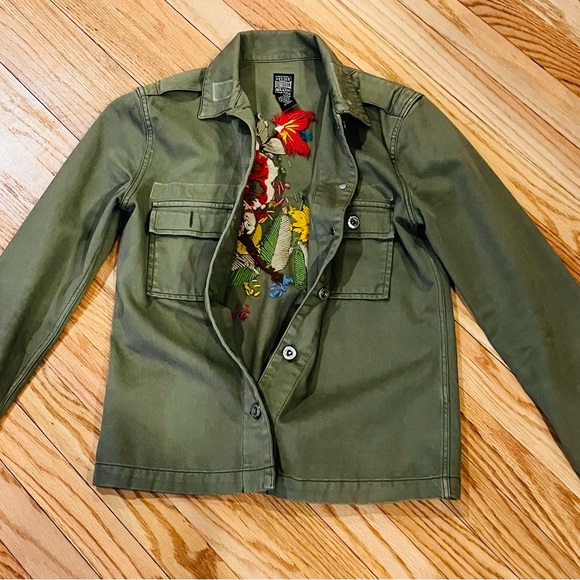 Lucky Brand Jeans Army Green Jacket - Picture 2 of 4